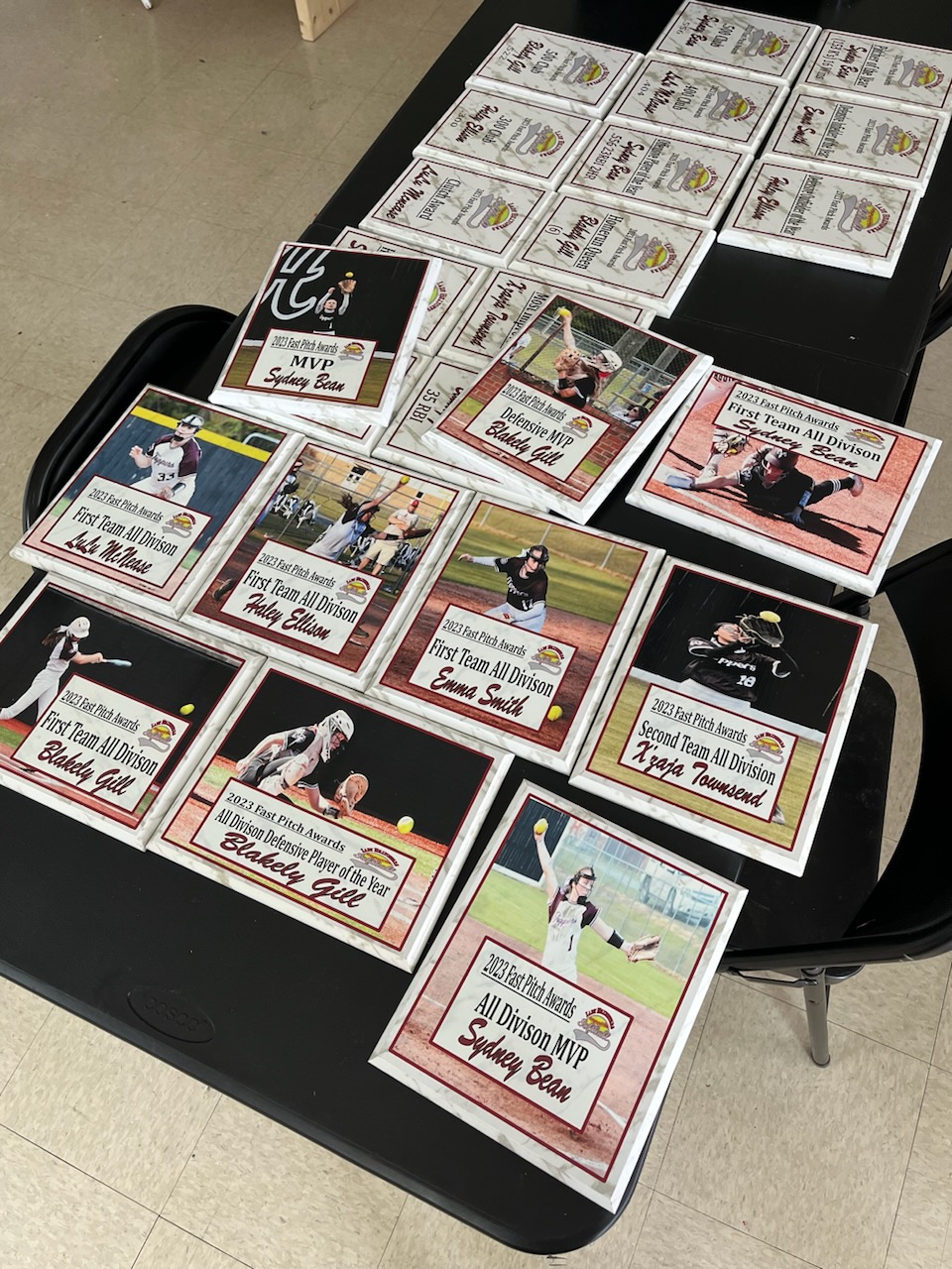 Wooden recognition plaque with laser engraved text for employee awards